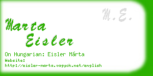 marta eisler business card
